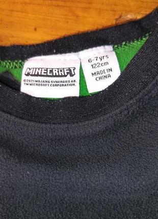 Мягкая кофта на мальчика майнкрафт креппер 5
