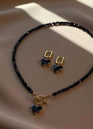 Кольє середчко чокер