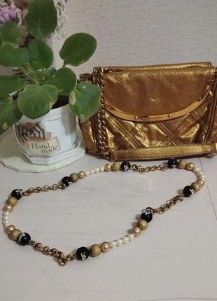 Золота, брендова сумочка dolce gabbana