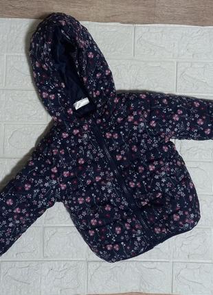 Цветочная куртка для девочки 80 см