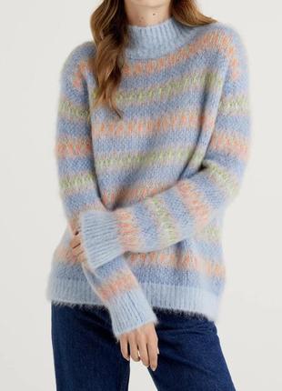 Свитер с содержанием мохера benetton