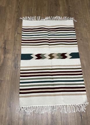 Карпатский шедевр: шерстяной ковер ручной работы уникального дизайна размером 000*70см. d-0176