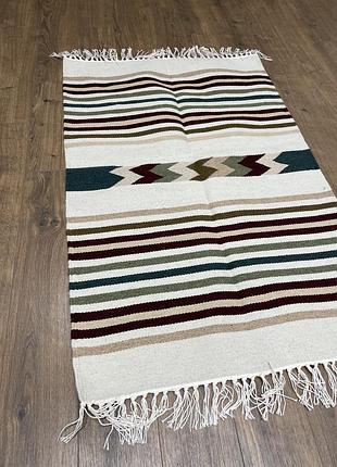 Карпатский шедевр: шерстяной ковер ручной работы уникального дизайна размером 000*70см. d-0176