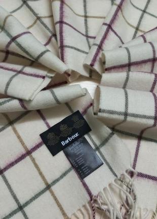 Шарф осень-зима лама шерсть 100%barbour англии