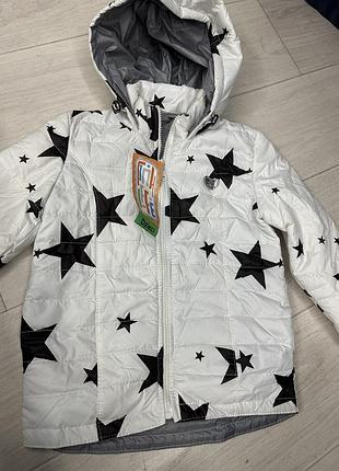 Курточка демисезонная для девочки с капюшоном