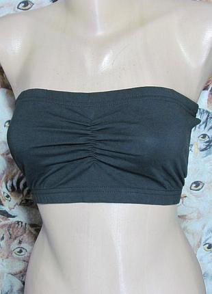 Топ бандо из натуральной ткани