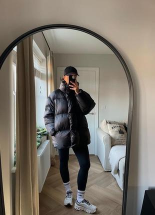Пуховик оверсайз black h&m premium selection 1230244001