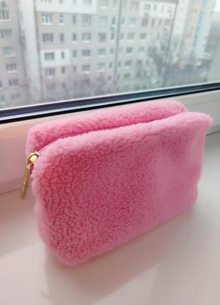 М'яка плюшева рожева косметичка sephora