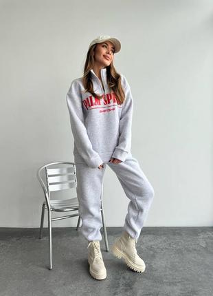Стильний утеплений костюм трьохнитка на флісі якість пеньє!
тканина тепла і приємна до тіла 🔥