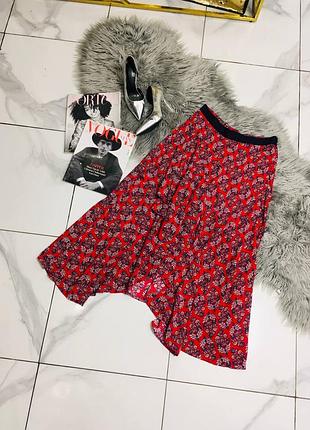 Юбка с асимметрией и принтом marks & spencer  l