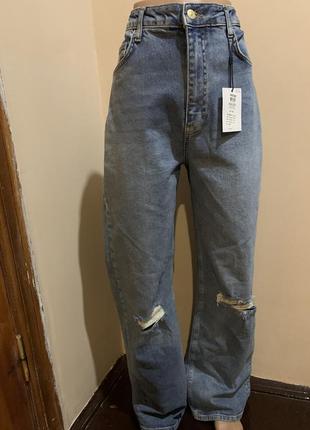 Шикарные трендовые джинсы палаццо высокая посадка