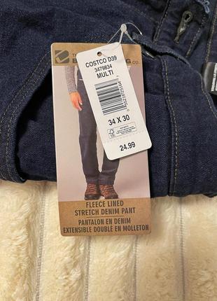 Чоловічі утеплені на флісі джинси the buffalo jeans co6 фото