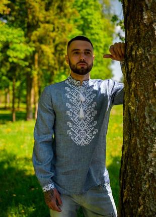 Сорочка чоловіча вишиванка для чоловіків вишитий одяг