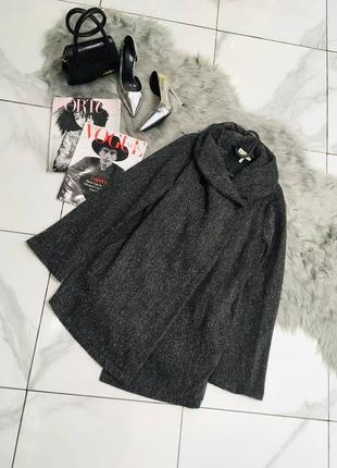 Пальто оригінал вовна та шкіра італія emporio armani