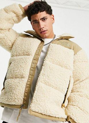 Пуховик шерпа плюш the north face