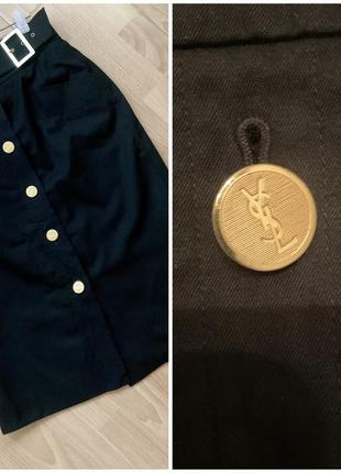 Шикарная аутентичная юбка yves saint laurent
