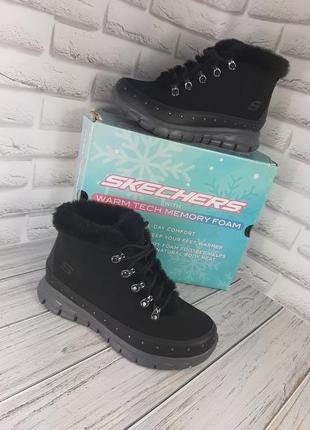 Зимові черевики жіночі skechers оригінал нові