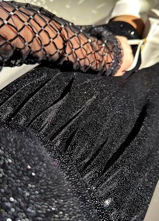 Шикарное вечернее платье 42-523 фото