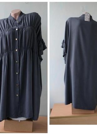Удлиненная блуза, разлетайка, туника в стиле бохо new collection , вискоза, италия