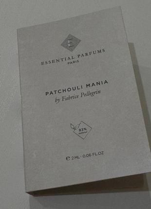 Пробник парфюма essential parfums patchouli mania 2 ml