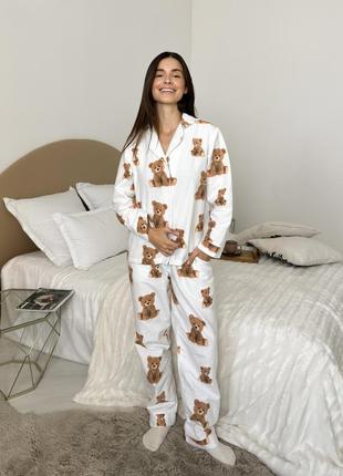 Женская фланелевая пижама мишки тедди, cosy