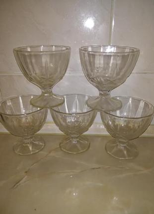 Набор стеклянных креманок 5 шт