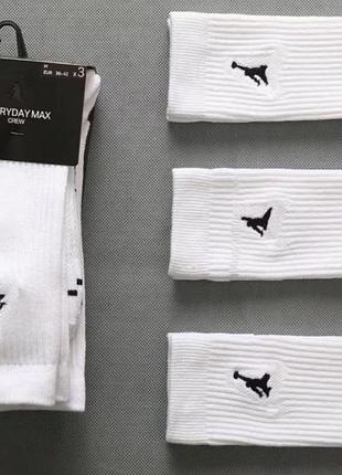 Набор высоке мужские носки jordan everyday dri-fit (упаковка 3 пары) 42-46
