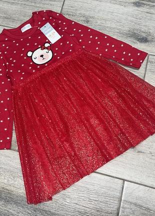 Платье с бодиком pepco 18-24мес