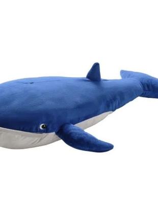 Мягкая игрушка ikea blåvingad, синий кит, 100 см