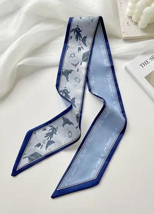 Сатинова стрічка твіллі на сумку для волосся на шию шарфик платок косинка хустка аксессуар