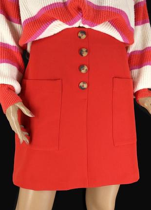 Брендовая юбка мини "george" с карманами. размер uk16/eur44.