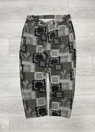 Реп джинси широкі бандана bandana jeans rap baggy loose бегги штаны