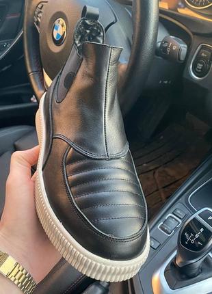 ‼️ разграждай!️зимние мужские ботинки gross из натуральной кожи премиум качества