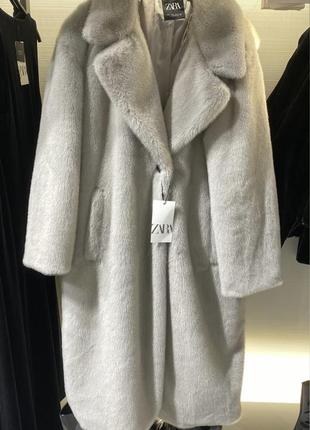 Шикарная шуба новая коллекция zara