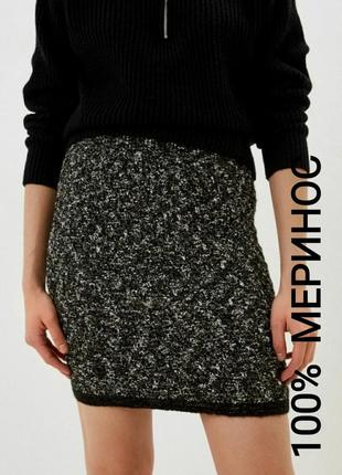 Немецкий бренд peter hahn из шерсти мериноса оригинальная женская юбка тепла,