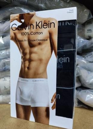 Набір чоловічої нижньої білизни calvin klein 3шт чорні (nb4002001)
