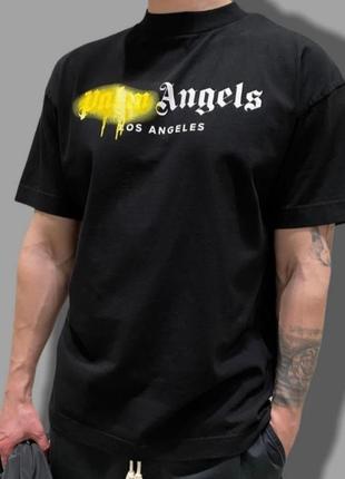 Футболка з написом із логотипом на грудях унісекс ✨palm angels ✨бавовняна футболка унісекс