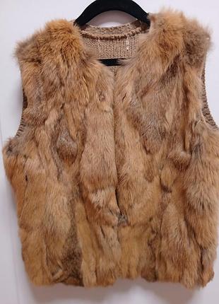 Итальянская меховая жилетка