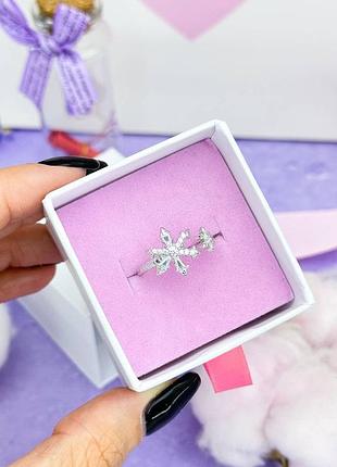 Серебряный кольца «крижаный цветок»