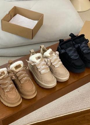 Угг ugg lowmel кроссовки зимние угги черные коричневые бежевые