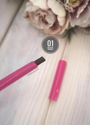 №01 black карандаш для бровей fairy girl probeauty