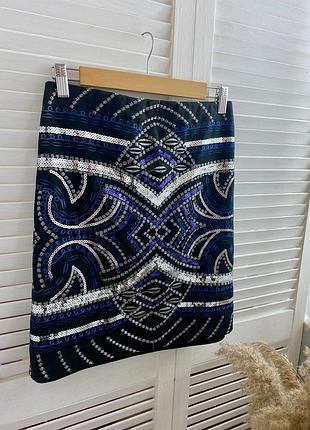 Вечірня спідниця в пайєтки george, p-p uk 16