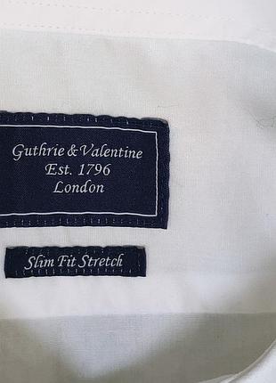 Мужская белая рубашка guthrie &amp; valentine