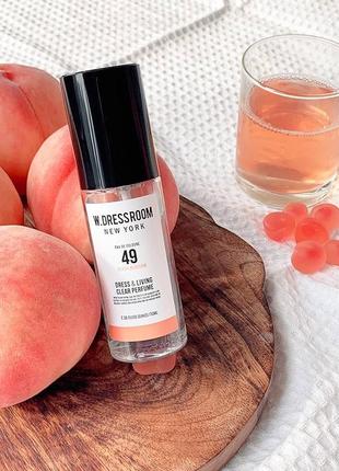Парфумована вода для одягу та дому “квітка персика” w.dressroom dress & living clear perfume 49 peach blossom, 70 мл