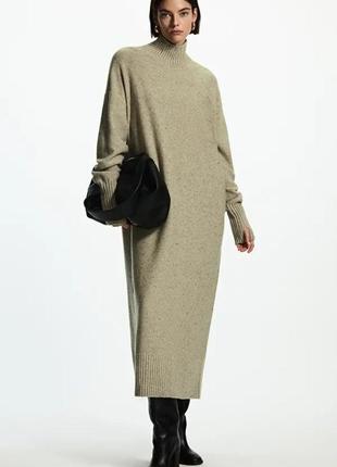 Вовняна тепла довга сукня cos