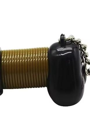 Брелок эластичный на пружине. деликатный подарок, сувенир для взрослых