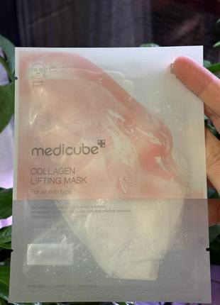 Medicube - collagen lifting mask - коллагеновая маска для лица - 1шт./27g тканевая...