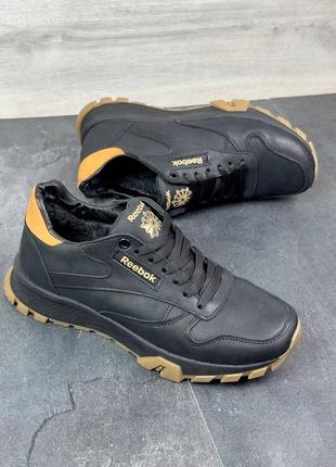 Мужские кожаные зимние кроссовки reebok 40-45