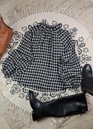Брендовая стильная блуза в клетку h&m🖤