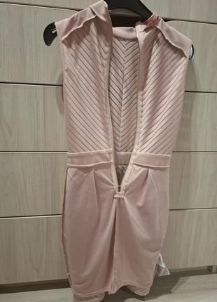 Платье розовое нежное романтичное s, guess